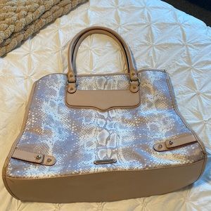 Grey/White snakeskin printed Rebecca Minkoff handbag!